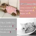 ANWA Cat Recovery Suit - Breathable Cat Onesie for Cats After Surgery Female, Kitten Surgery Recovery Suit Female Abdominal Wounds, S