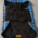 Kuoser Waterproof Dog Coat, Reversible Dog Jacket for Large Dogs, Adjustable Durable Doggie Winter Coat for Growing Puppies Warm Puppy Cold Weather Apparel, Blue L (Large (Pack of 1))