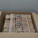 8x10 Washable Brown Area Rug Vintage Living Room Bedroom Carpet Non-Slip Soft Low Pile Distressed Indoor Large Throw Rug for Dining Room Office