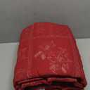 WDCOZY Christmas Twin Size Quilt Bedding Sets with 1 Sham, Red Patchwork Soft Lightweight Xmas Bedspread Coverlet with Tree Reindeer Snowflakes Pattern, Holiday Thin Comforter All Season, 2 Pieces, Twin (68"x90")