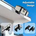 INCX Solar Lights Outdoor Waterproof, 3000 LM 156 LED Motion Sensor Outdoor Lights, 3 Heads Solar Powered Security Flood Light Motion Detected Spotlight for Patio Garage Yard Entryways, 2 Pack Black, 2 Pcs