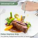 Awaiymi 3 Pack Universal Cuff, Universal Hand Strap for Holding Utensils, Eating Assistance Cuff for Weak Grip & Limited Mobility (3 Different Designs to Suit Various preferences)
