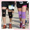 Foilswirl 1 Pcs Kids Knee Brace with Side Stabilizers Patella Gel Pads Adjustable Straps Youth Child Knee Brace Support for Meniscus Tear Sports, Meniscus Tear (Pink)