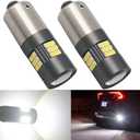 BAX9S H6W LED Bulbs White 6000K 12V-24V 15LED SMD4014 Canbus Error Free with Projector For Car Sidelights Backup Interior Light and More
