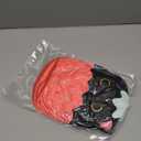 Hkojewp Black Cat Plush, Cute Strawberry Black Cat Stuffed Animal, Soft Plushies Cat Plush, Kawaii Cat Stuffy Toys Great Gift for Kids Girls Boys (8 Inch)