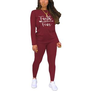 Nimsruc Two Piece Outfits For Women Sweatsuits Sets Casual Jogging Suit Matching Athletic Clothing Fashion Tracksuit, Extra Large Burgundy, 