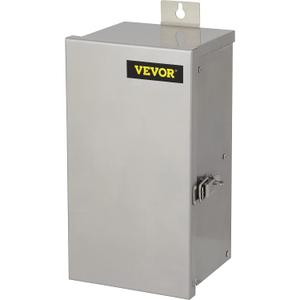 VEVOR Multi-Tap Low Voltage Transformer, 300W 120V AC to 12V/13V/14V/15V AC, Heavy-Duty Stainless Steel Landscape Transformer with Digital Timer Photocell Sensor, for Landscape Lighting