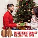 Umigy 2 Pcs Christmas Charcuterie Boards Christmas Tree Wooden Cutting Board with Handle Antler Acacia Wood Cute Cutting Board for Cheese Fruit Bread Salad Vegetables Snack Dessert