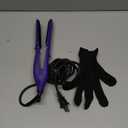 Ceramic Crimper Iron for Volumizing Fluffy Hairstyle, Corrugation Crimper Hair Iron, Anti Static Ceramic Hair Crimping Iron Adjust Temperature (Purple)