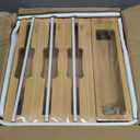 9-in-1 Bamboo Storage Bag Organizer with Cutter, Kitchen Drawer & Wall Mount Storage for Foil, Plastic Wrap, Gallon, Quart, Sandwich, Snack & Freezer Bags, Fits Rolls 12 Long, 2 Diameter