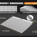 Aluminum Threshold Ramp for Doorways, 2-4" Rise Recommended (Max 6"), Portable Wheelchair Ramp for Home Steps, 550lbs Capacity Non-Slip Metal Handicap Ramp for Scooters, Walkers, Shed & Curbs 31"x25"