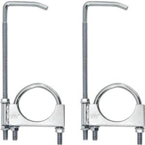 Exhaust Clamp With Hanger fit 2.5" Exhaust Pipe, Exhaust System Hanger, Pipes Exhaust Hanger, 2 Pack