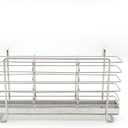 Utensil Holder, 304 Stainless Steel Rust Free Cutlery Utensil Holder, 3 Divided Compartments Silverware Organizer Rack, with Hooks Removable Drying Rack for Kitchen Organization(Silver)