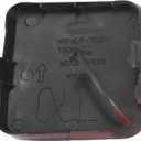X AUTOHAUX 2Pcs Red Front Left Right Bumper Tow Hook Cover Cap for Toyota RAV4 2009-2012 Tow Hook Eye Lid Cap Replace 53285-0R020 53286-0R020