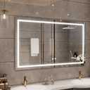 24"x32" LED Bathroom Mirror with Front Lights, Dimmable Vanity Mirror with Anti-Fog, Wall Mounted Lighted Mirror for Bathroom, CRI 90+ Brightness, Horizontal or Vertical Hanging
