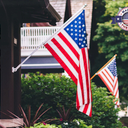American Flag 2.5x4 FT with Pole