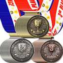 Award Medals 1st 2nd 3rd Place Medals for Awards Metal Winner Trophy Awards Gold, Silver, and Bronze Prizes for Sports Competitions Party, 2 Inches