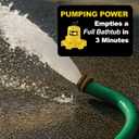 WAYNE - WaterBUG 1/6 HP 1350 GPH Submersible Pump with Multi-Flo Technology - Water Removal and Transfer Pump, Yellow