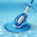 VINGLI Pool Vacuum Cleaner Automatic Sweeper Swimming Pool Creepy Crawler Vacuum with 33FT Hoses (Light Blue&White)