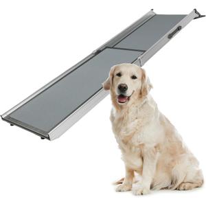 PetSafe Happy Ride Compact Telescoping Dog Ramp - Portable Pet Ramp for Cars, Trucks & SUVs with Adjustable Sizing - Non-Slip Design - Lightweight Pet Mobility Assistance (Standard)