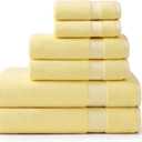 Tommy Bahama - Bath Towels, Soft & Absorbent 100% Cotton Terry Towel Set, 6 Piece Set w/Bath, Hand & Washcloths Towels (Pineapple Bay Yellow)