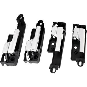 Interior Door Handle (4 Pcs) Front Rear Left & Right Compatible with 06-12 Ford Fusion, 07-12 Lincoin MKZ, 06-11 Mercury Milan Replaces# 6E5Z-5422601-A, 6E5Z-5422600-AA, 6E5Z-5422601-B, 6E5Z-5422600-A
