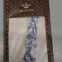 Wearlizer Floral Engraved Band Compatible with Apple Watch Bands 38/40/41/42/44/45/46/49mm Women, Two-Tone Flower Silicone Cute Sport Strap for iWatch Series 11 10 9 8 7 6 5 4 3 SE/Ultra 3 2 1 (Blue/White)