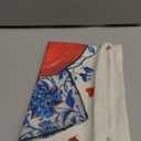 AVOIN colorlife Valentine's Day Red Love Heart Chinoiserie Throw Pillow Cover, 12 x 20 Inch Blue and White Porcelain Flowers Bowknot Anniversary Wedding Cushion Case Decoration for Sofa