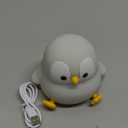 Penguin Night Light for Kids, Squishy Rechargeable Penguin Lamp, Cute White Elephant Christmas Gifts, Dimmable Touch Penguins Nightlight, Boy Girl Baby Nursery Room College Animal Dcor