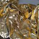 SaitiMade Set of 5 - Gold Cylinder Pedestal Stand Covers, Flexible Cylinder Stand Covers for Party, Wedding or Birthday Event Decor - Only Contains Cylinder Covers