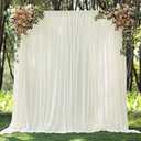 ESGOTBME 30x10ft Wrinkle Free Burgundy Backdrop Curtain for Parties Soft Fabric Drapes Wedding Curtain Backdrop for Birthday Party Decorations Background for Photography 5x10ft, 6 Panels