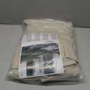 LAMIT 100% Blackout Natural Linen Curtains, 63 Inches Linen Textured Thermal Bedroom Curtains Back Tab and Rod Pocket Neutral Panels with White Liner for Farmhouse, 2 Panels, 52 x 63 Inch