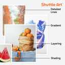 Shuttle Art 136 Color Pencils for Adult Coloring Book, Soft Core Colored Pencils Set for Doodling, Sketching, Drawing, Art Supplies