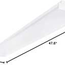 ANTLUX 4FT LED Wraparound Light 40W LED Garage Shop Lights, 40W 4400LM, 4000K, 4 Foot Wrap Around Fixture, 48 Inch Linear Strip Flush Mount Office Ceiling Lighting, 128W Fluorescent Tube Replacement