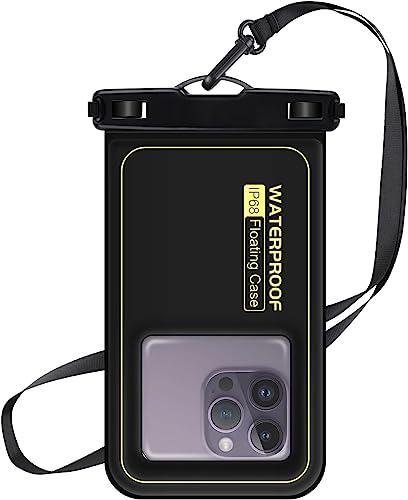 Waterproof Phone Pouch 7.2'', IPX8 Floating Underwater Cellphone Dry Bag Case Holder for iPhone 15 14 13 12 11 Pro Max XS Plus X Samsung, Phone Protector for Vacation Beach Swimming Surfing Skiing