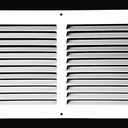 Fits 24x6 Duct Opening Stamped Steel Return Air Grille Vent Cover Grille for Sidewall and Ceiling in White Surface Dimensions: 25.75"W X 7.75"H (24" W x 6" H Duct Opening)