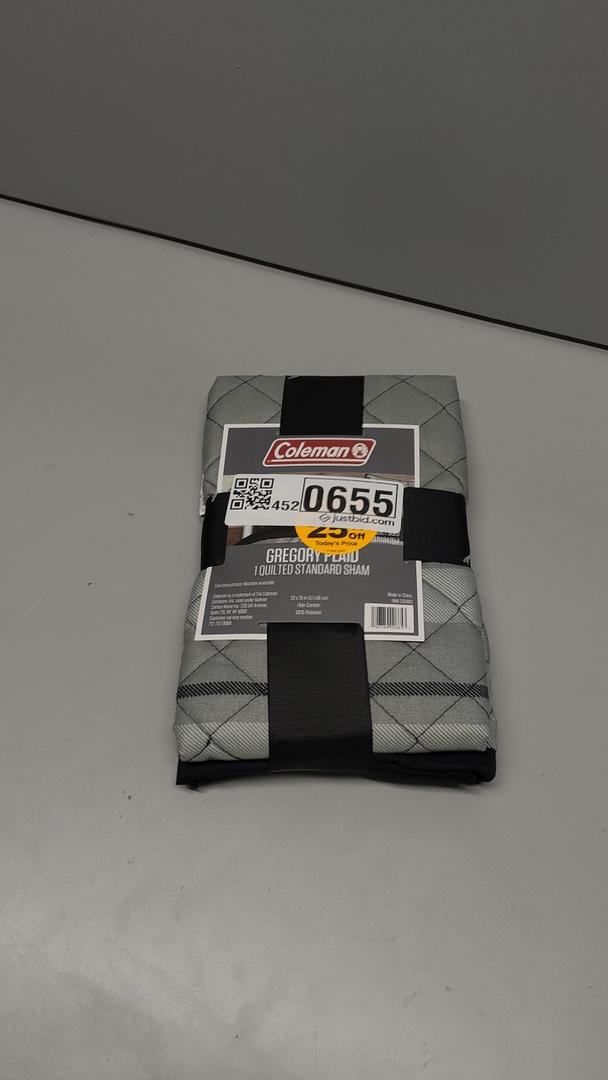 GREGORY PLAID 1 QUILTED STANDARD SHAM (20x26)
