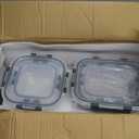 M MCIRCO 30 Pieces Glass Food Storage Containers with Snap Locking Lids,Glass Meal Prep Containers Set - Airtight Lunch Containers, Microwave, Oven, Freezer and Dishwasher (Gray)