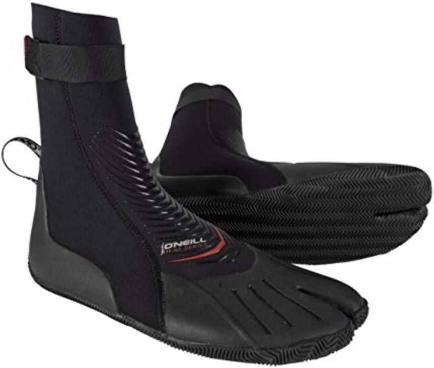 O'Neill Heat 3mm Split Toe Booties (9, Black)