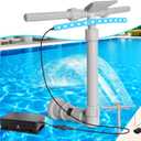 2025 New Model Pool Fountains for Above and In-ground Pools  Solar Pool Fountain with Lights, 360 Adjustable, Featuring Two Spray Modes; Pool Accessories with 9-Color Lights and 4 Modes