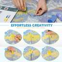 EsLuker.ly Latch Hook Rug Kit DIY Crochet Carpet for Beginners, Sea Wave Patterns Pre-Printed Canvas Yarn Rug Hooking Kits, Creative Craft Home Decor Ideal for Learning Rug Making