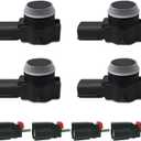 Reverse Backup Sensor Parking Rear Bumper Parking Assist Sensor with Connector Compatible with Cadillac Chevy GMC Buick Replace 52050134 23428268 4PCS