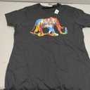 India Elephant Vintage Travel Love Watercolor T-Shirt, M