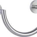 HouseAid Stainless Steel Towel Ring for Bathroom, Hand Towel Holder, Modern Semi-Circular Hand Towel Rack, Wall Mounted, Brushed Nickel