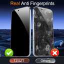 3 x TZGZT (Real Anti Spy) 3 Pack for iPhone Air Privacy Screen Protector Tempered Glass Private Film Accessories, Case Friendly for 17 Air, with Easy to Install Kit, Bubble Free, Scratch Resistant