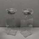 Netany 2 Pack 2 Liters/68 oz Square Glass Pitcher with Lid and Handle for Fridge, Iced Tea and Coffee Carafe Beverage Serveware, Heat Resistant Borosilicate Water Jug for Hot/Cold Drinks and Milk