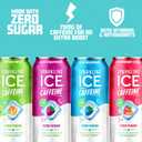 Sparkling Ice Caffeine Variety Pack, Flavored Sparkling Water, Zero Sugar, with Vitamins and Antioxidants, 16 fl oz, 12 count (Citrus Twist, Black Raspberry, Blue Raspberry, Strawberry Citrus)