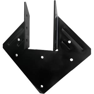 22 Pcs Black Hurricane Tie, 13 Gauge(Thickness 2.2mm) Joist Hangers, Fit 2x4, 2x6 Truss to Rafter Connector for Roof Truss Timber, Hurricane Truss Hangers, Rafter Brackets, Hurricane Clips