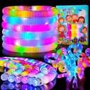 Mikulala 24 Pcs Light up Party Favors for Kids 4-8-12, Halloween Glow Sticks Accessories for Kids, Neon Birthday Gifts, Go Return Goodie Bag Stocking Stuffer Fillers Classroom Prizes for Boys Girls