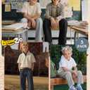 3 Pack Boys Baggy Sweatpants Athletic Wide Leg Joggers Elastic Waist Track Pants Open Bottom Pants with Pockets, 11-12Y
